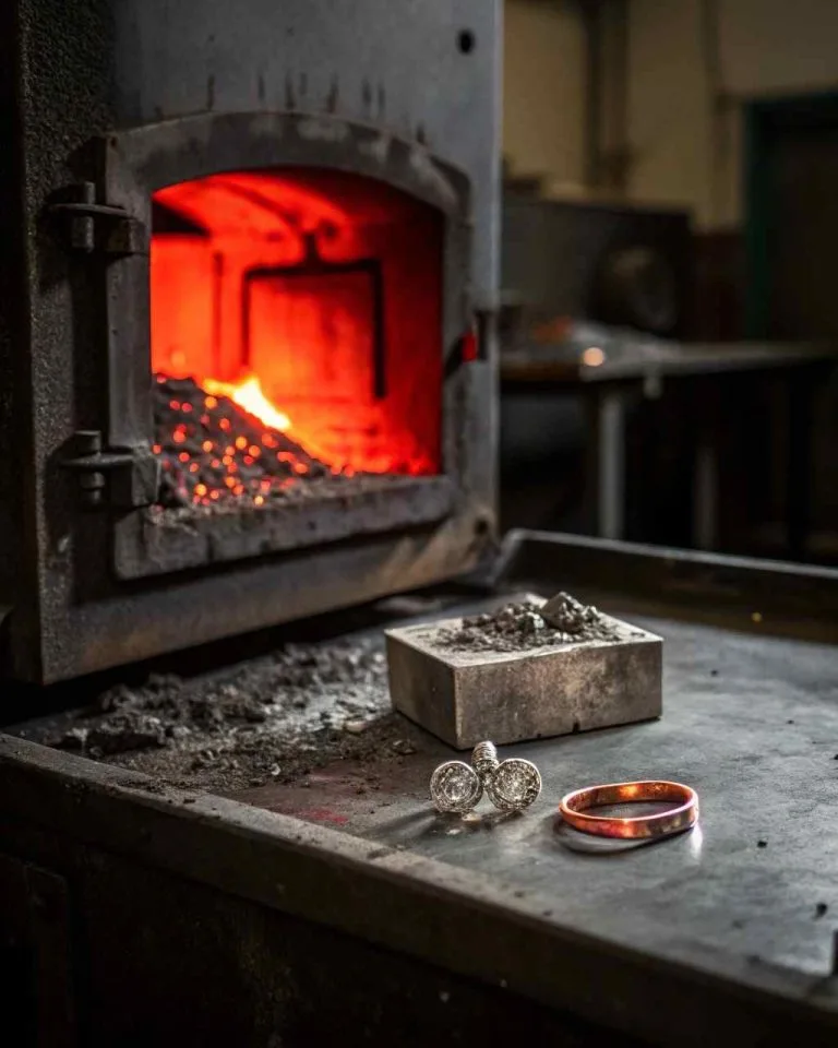 Bijoux lors d'une cremation