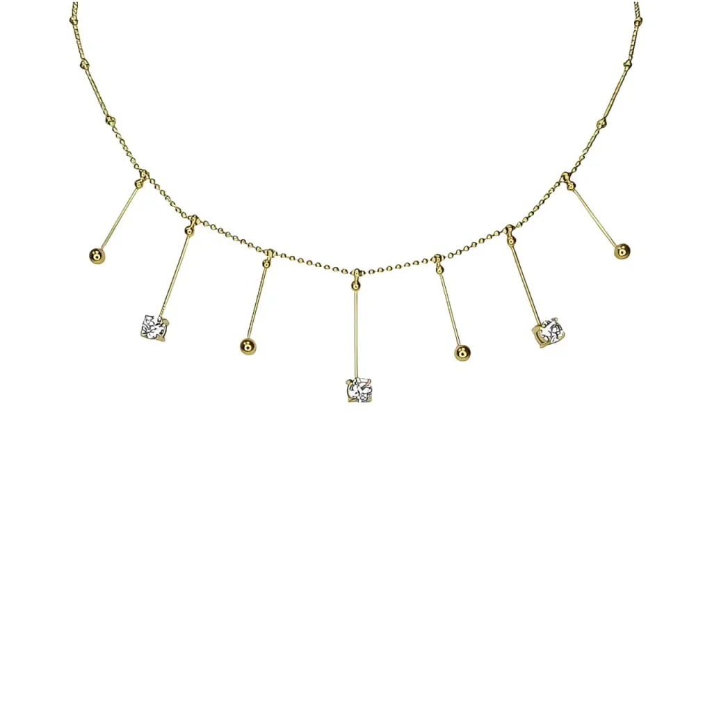 Collier Perle doré