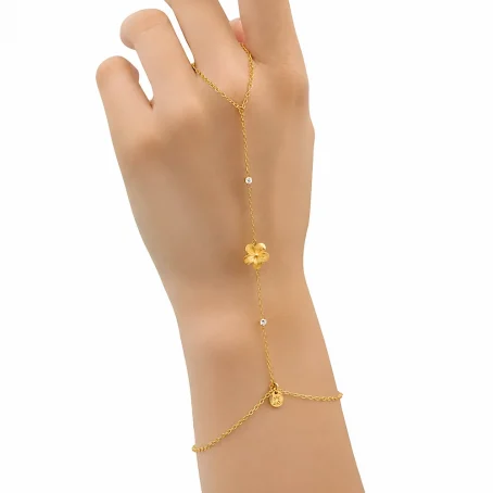 Chaine de main fleur