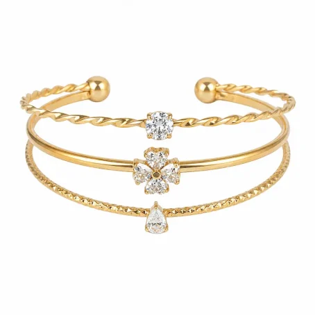 Bracelet Jonc Mélina doré