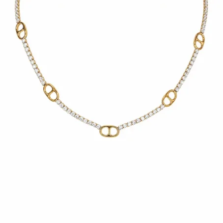 Collier ras de cou Monaco doré