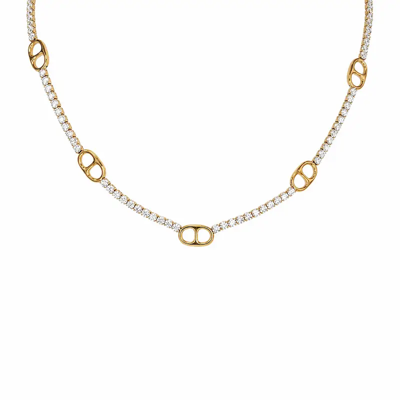 Collier ras de cou Monaco doré